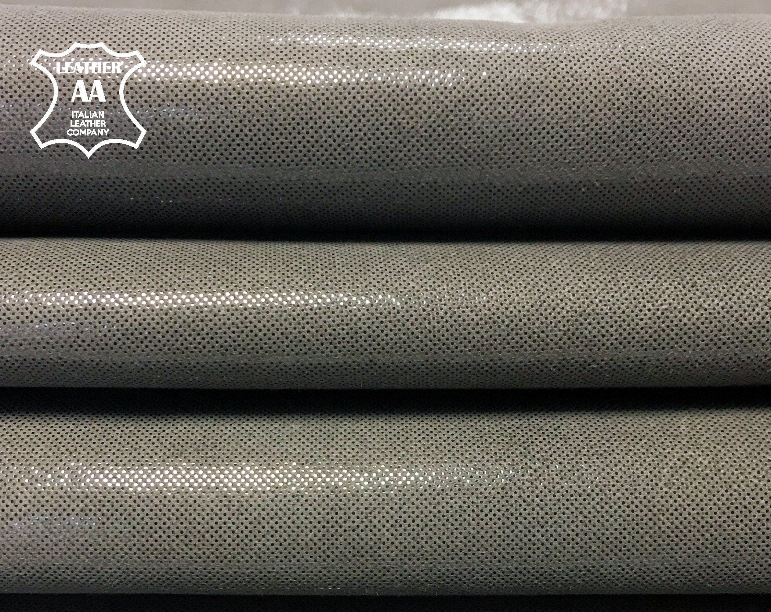 Gray Suede Lambskin With Shine0.7-0.8mm/1.75-2oz / GRAY SUEDE SHINE