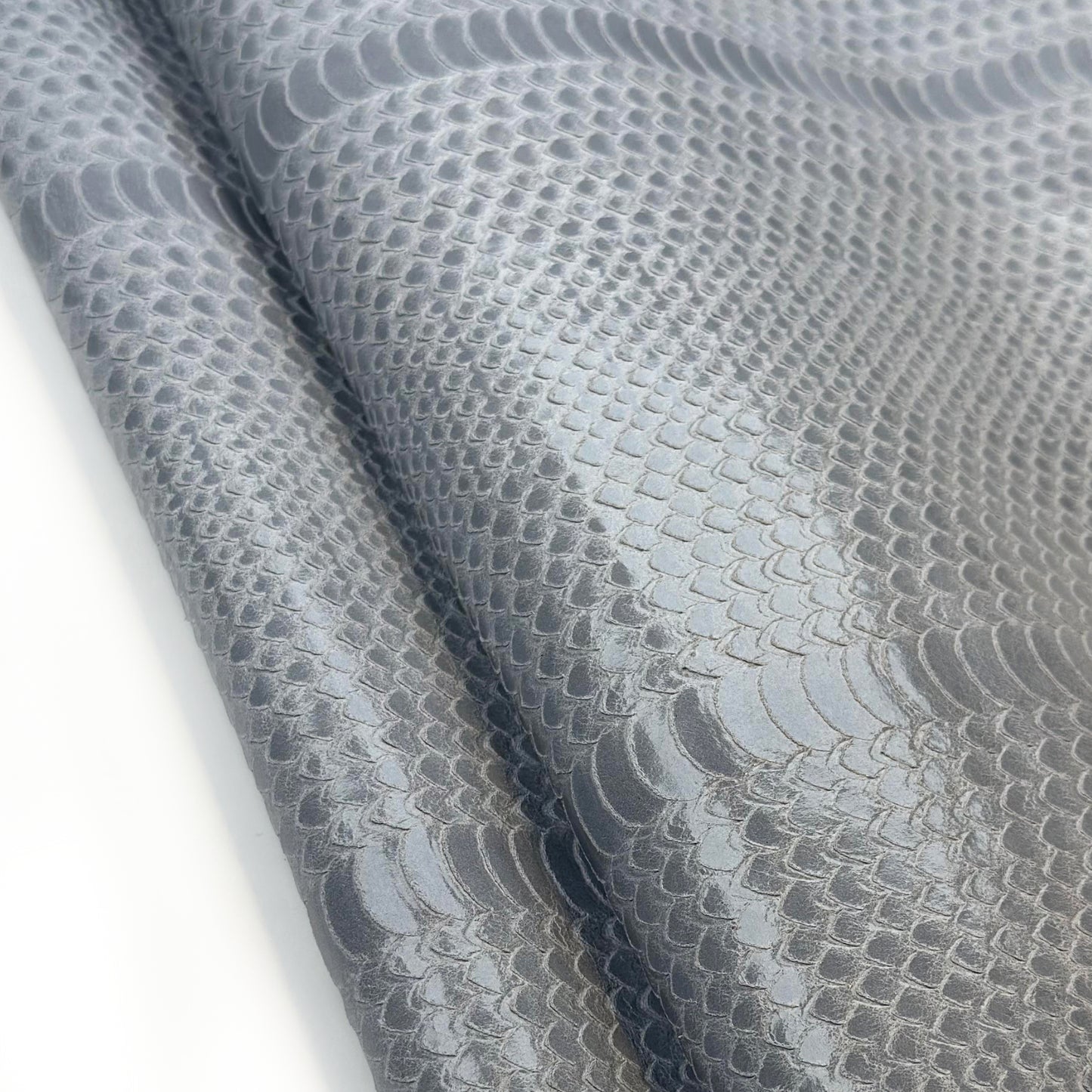 Gray Lambskin With Laser Cut Snake Print 1mm/2.75oz GRAY SNAKE 1617