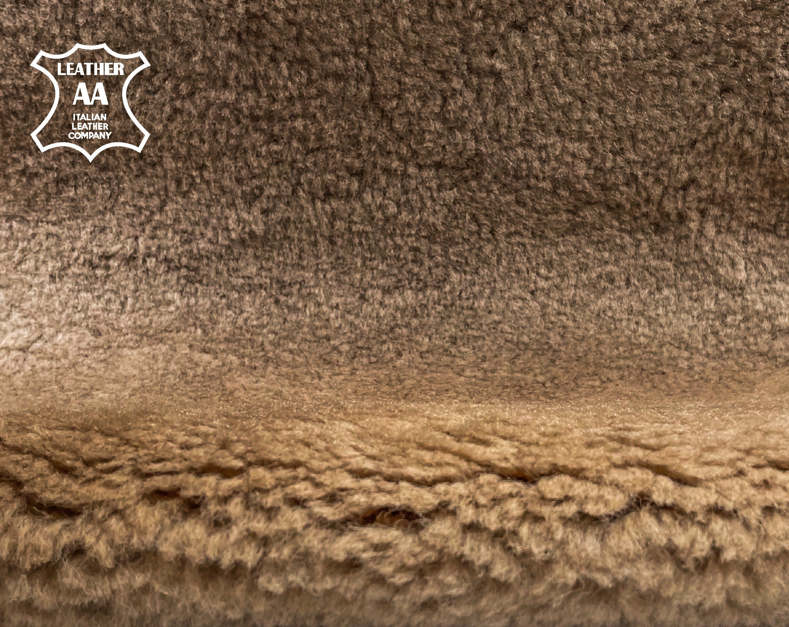 Brown Taupe Lambskin Shearling Warm Double Sided Fur 1.5mm/3.75oz BROWN SHEARLING 1227