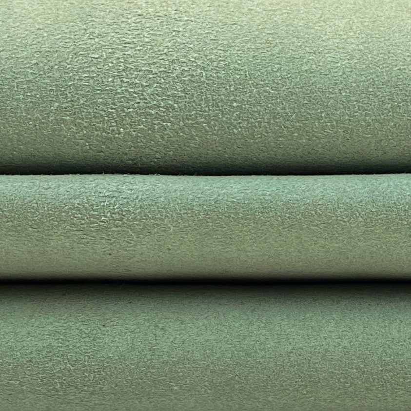 Pastel Green Suede Lambskin Thick 1.1mm/2.75oz BERYL GREEN 353