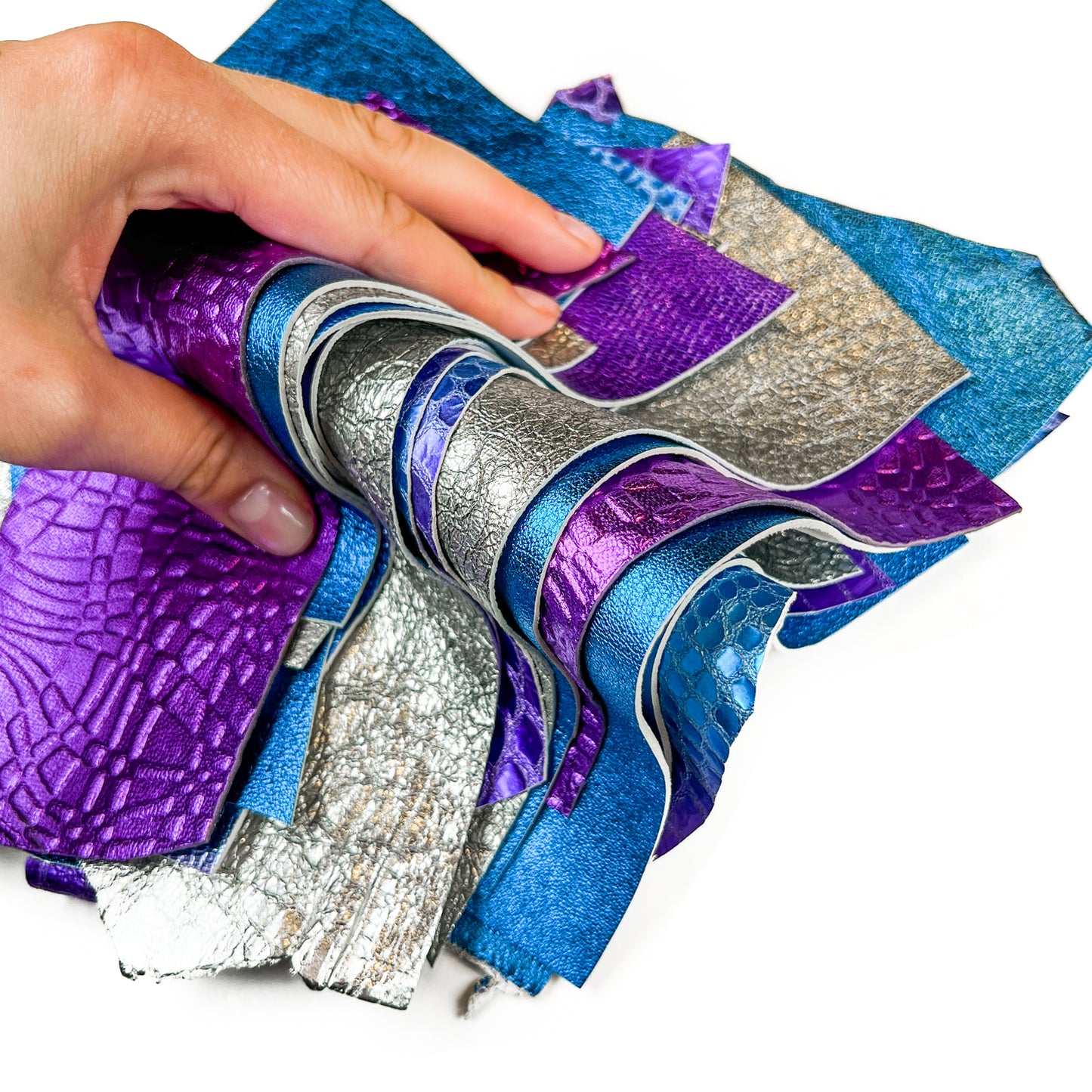 Metallic Scraps - Purple, Blue, Silver With Texture PURPLE MYSTERY 0.7-1mm/1.75-2.5oz