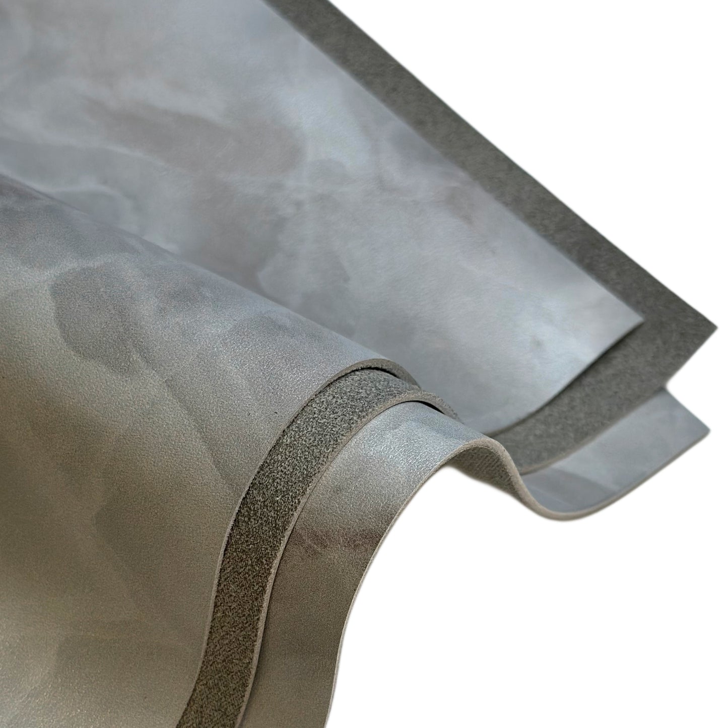 Gray Marble Print Calf Leather Sheets 1.6mm//4oz Marmor 1667