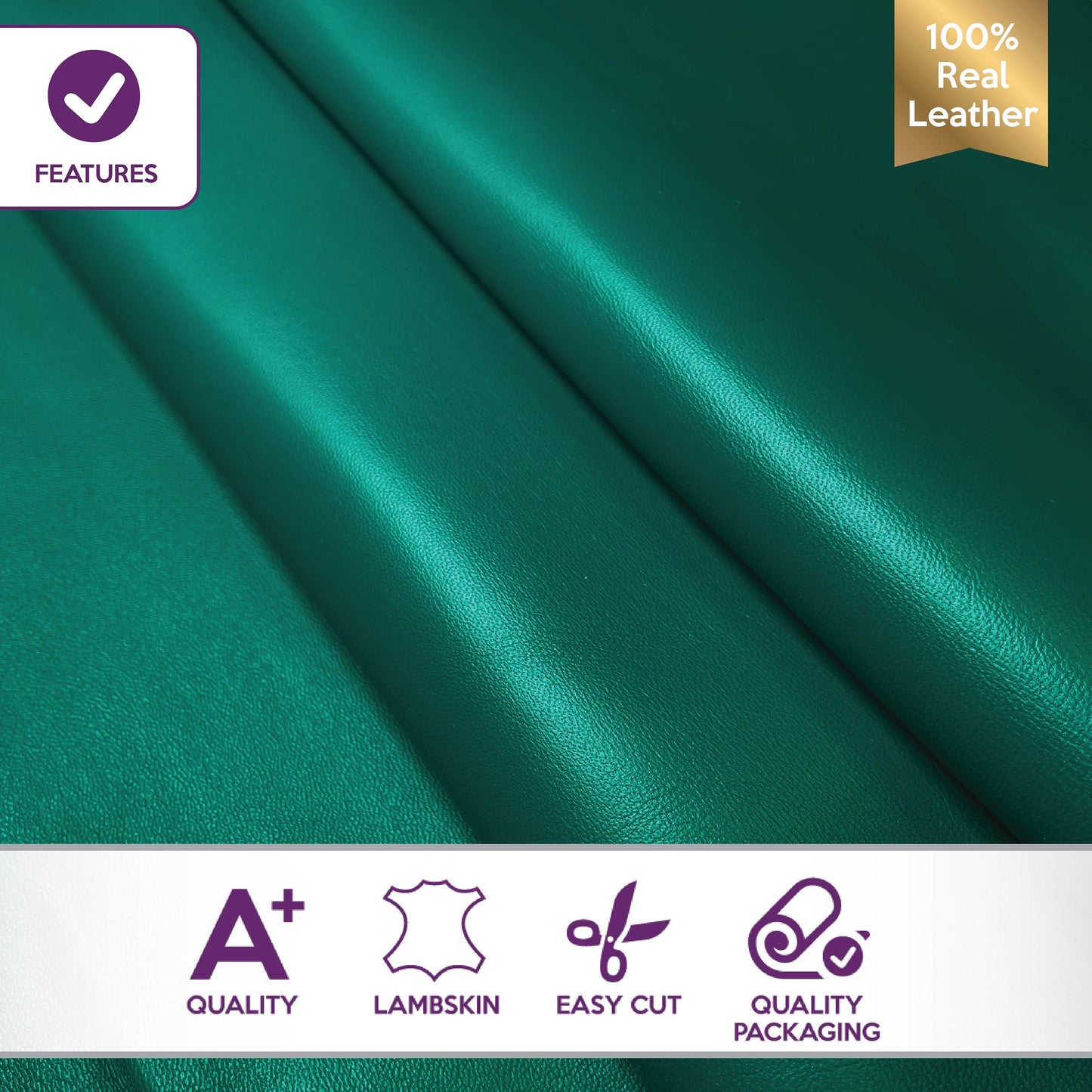 Green Lambskin Leather 0.8mm/2oz / QUETZAL GREENE 1055