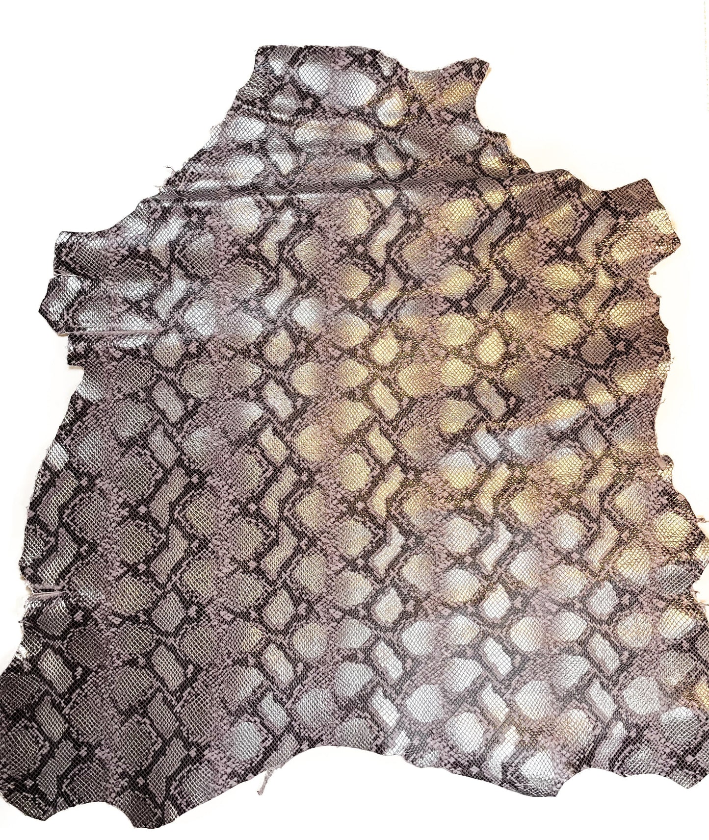 Colorful Snakeskin Print Lambskin Leather 0.7-1.2mm/1.75-3oz / SPRING SNAKE MIX 1336