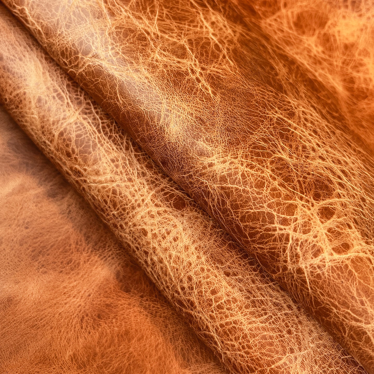 Light Brown Vintage Calf Veg Thick Leather With Texture 1.6-1.8mm Vintage VEG TAN 1454