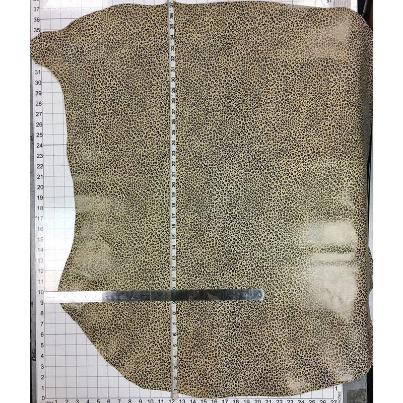 Small Spots Print Lambskin Leather 0.7mm/1.75oz ICED COFFEE 696