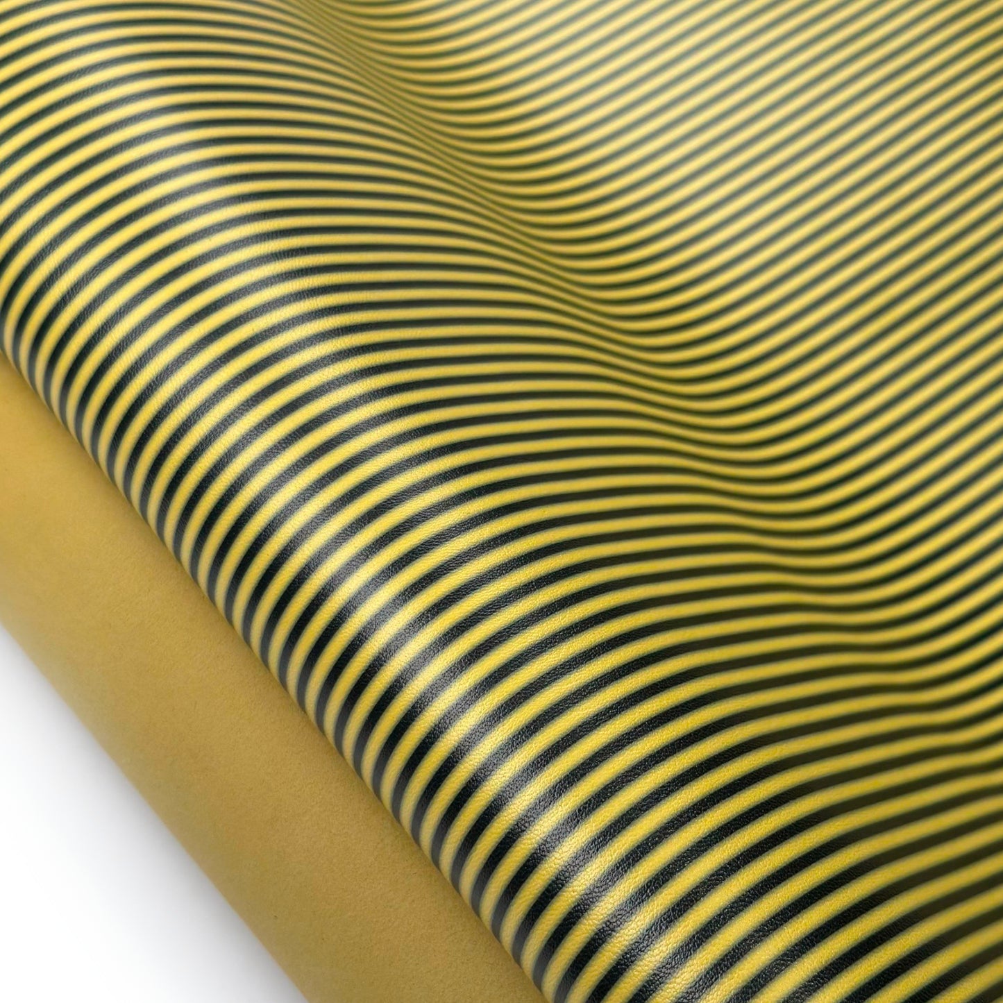 Yellow Lambskin Leather With Black Stripes 1mm//2.5oz Yellow Stripes 1627
