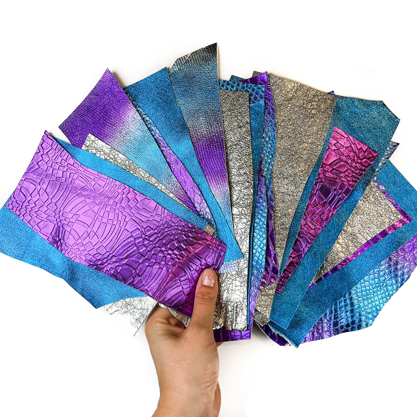 Metallic Scraps - Purple, Blue, Silver With Texture PURPLE MYSTERY 0.7-1mm/1.75-2.5oz