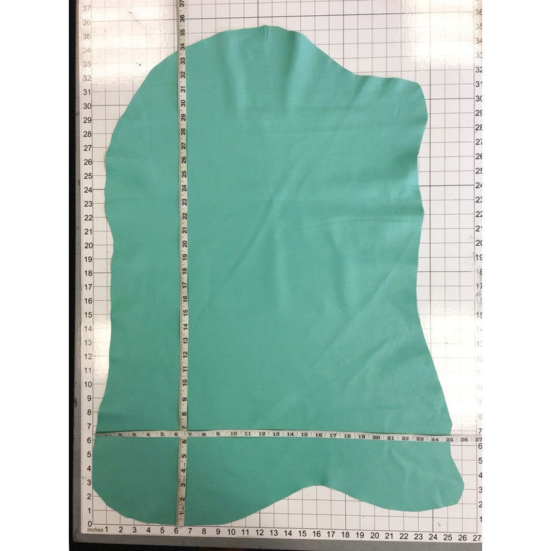 Mint Lambskin Leather Hides 0.8mm/2oz / MINT GREEN 645