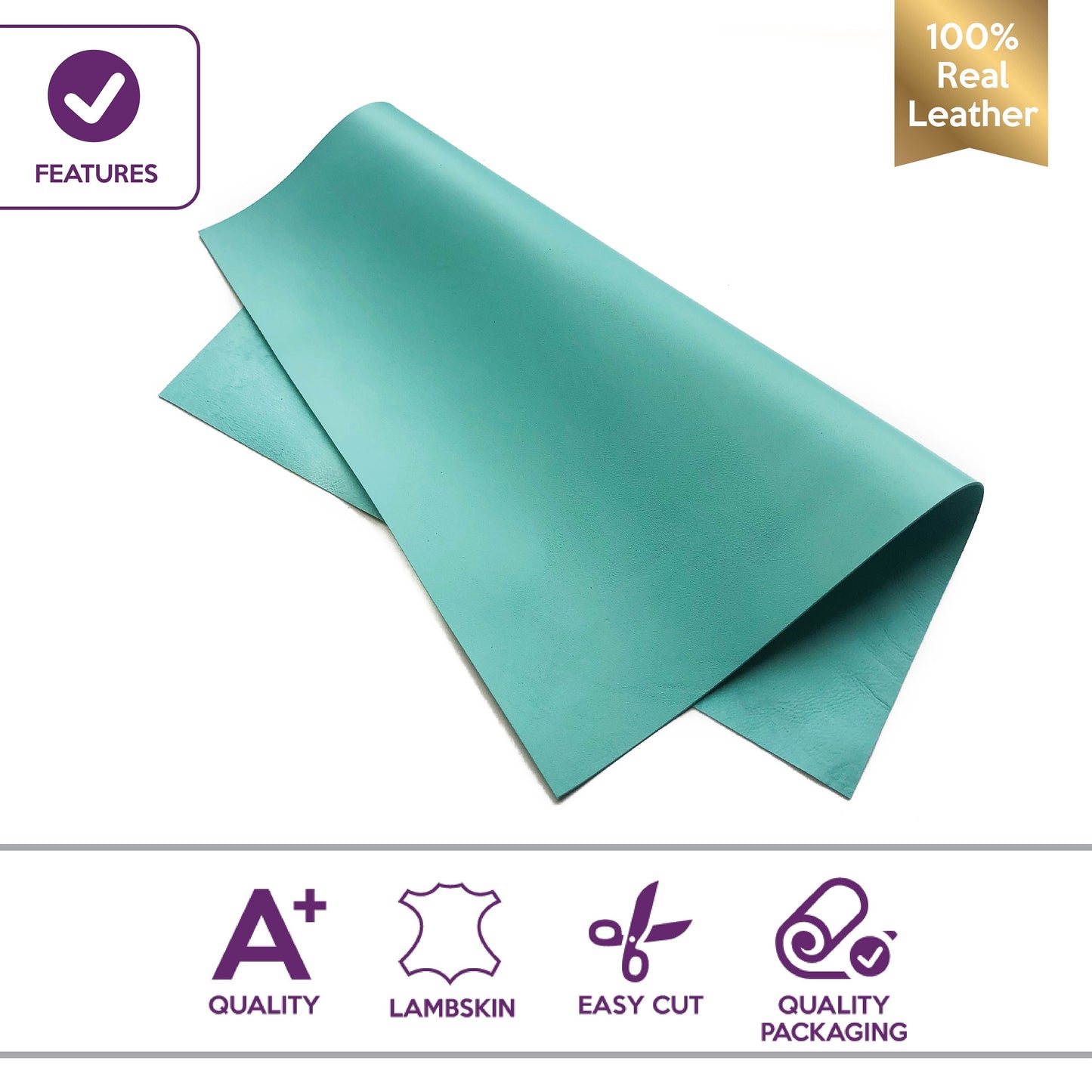 Mint Green Lambskin Sheets 0.8mm/2oz / MINT GREEN 645