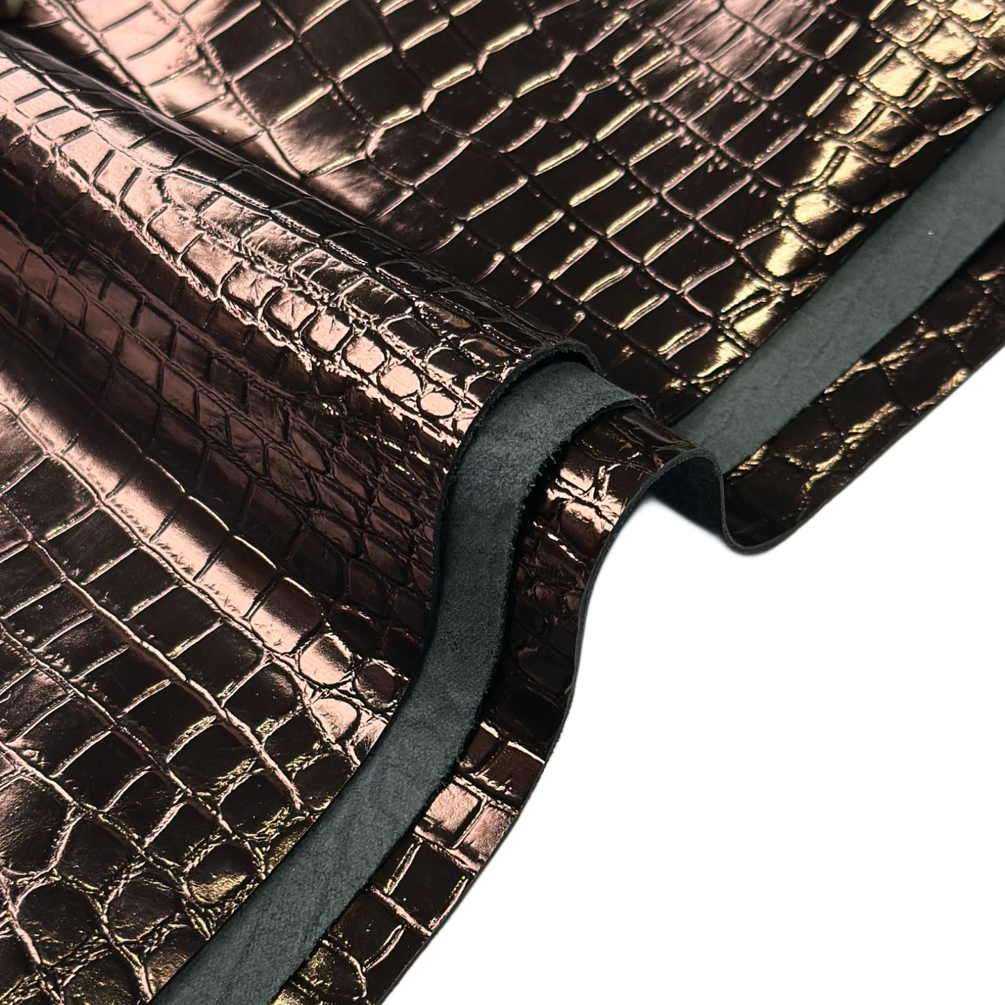 Metallic Bronze Lambskin Leather Sheets 1.1mm//2.75oz Chocholate 1662