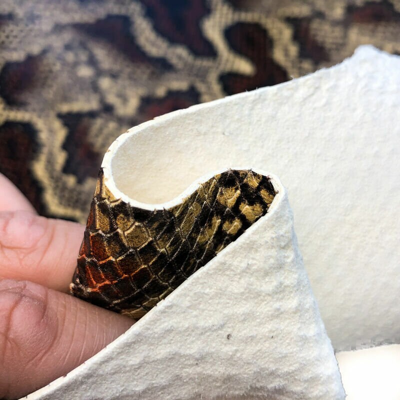 Colorful Snake Print Lambskin Leather 1.2mm/3oz / COLORADO SNAKE 963