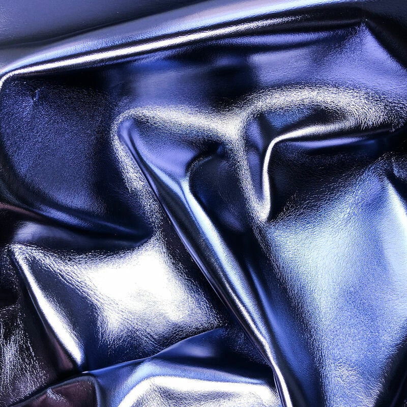 Reflective Purple Mirror Lambskin Hides 0.9mm/2.25oz / DEEP COBALT 971