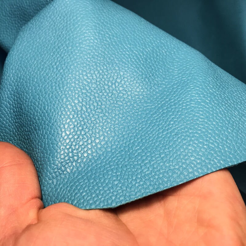Turquoise Blue Pebbled Lambskin Leather 1.0mm/2.5oz / MAUI BLUE 867
