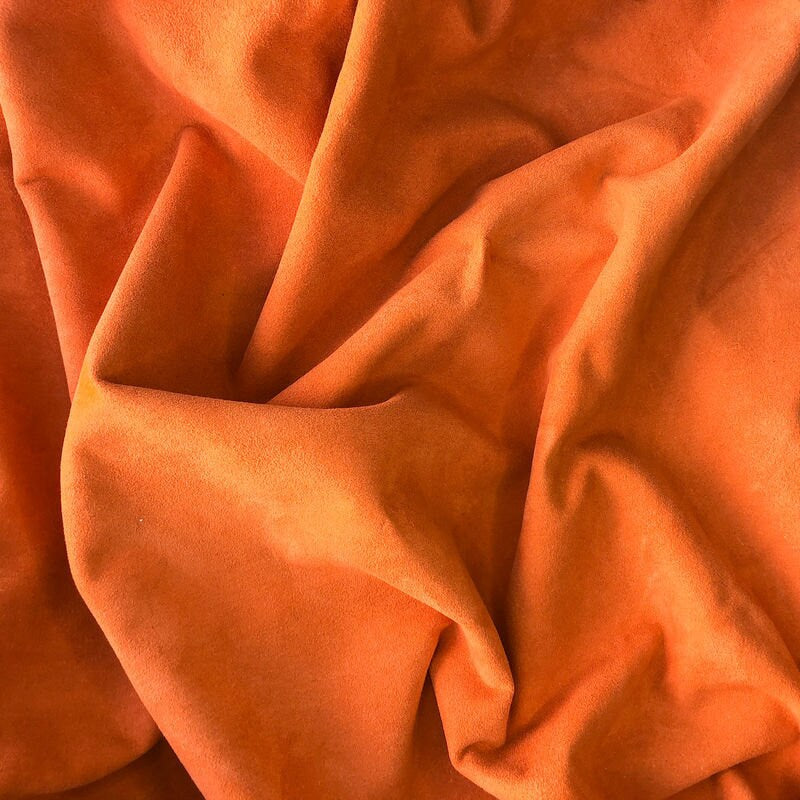 Orange Suede Lambskin Thin 0.6 mm / 1.5 oz / DUSTY ORANGE 911