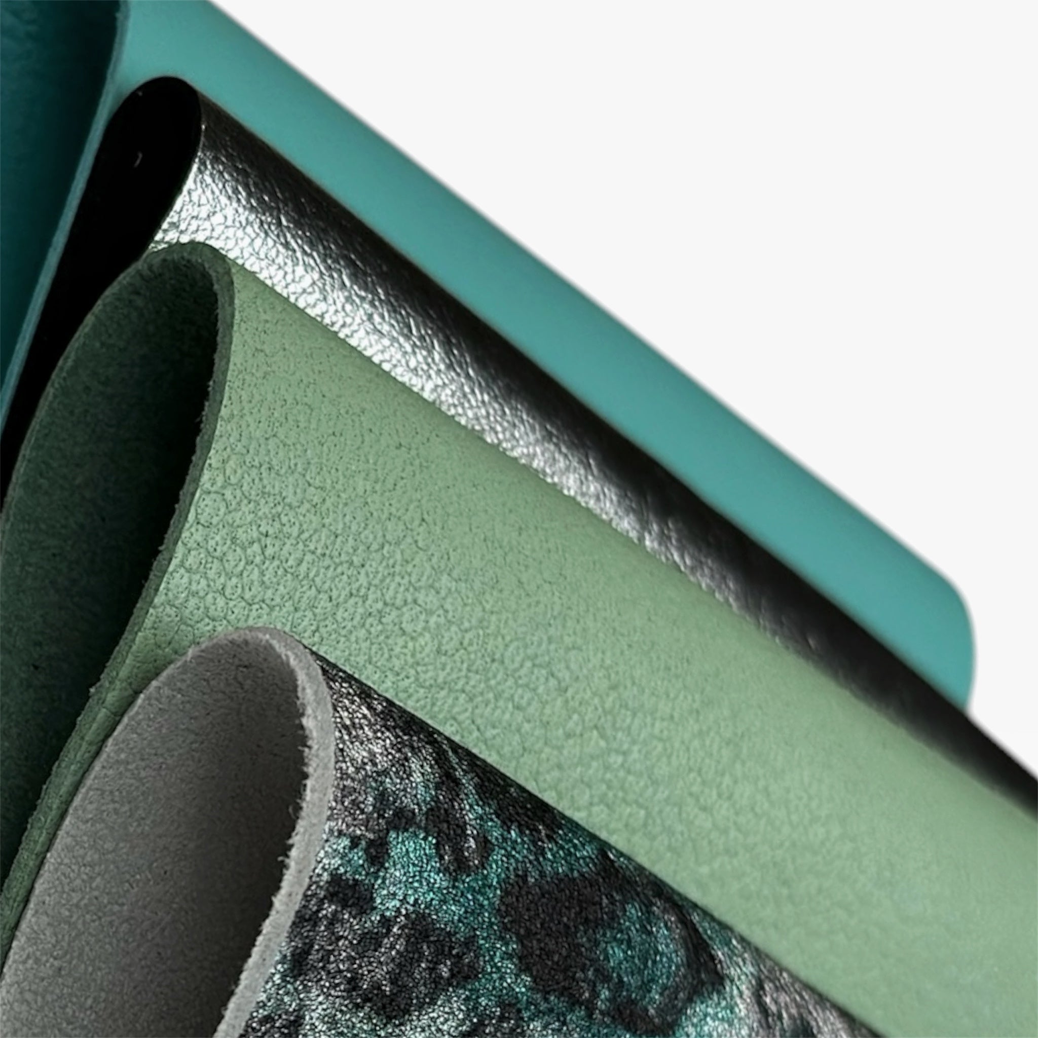 Mint Forest Set 5x5 inches 4 Natural Leather Pieces 12x12 cm