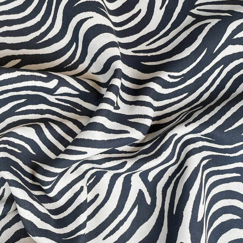 Soft Zebra Print Lambskin 1.1mm/2.75oz WASHED ZEBRA 1188