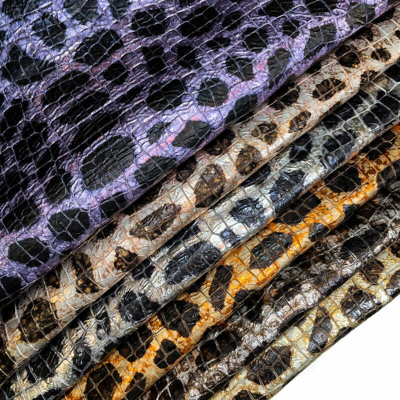 Spotty Crocodile Lambskin With Print 1.0mm/2.5oz / SPOTTY CROCODILE 1272