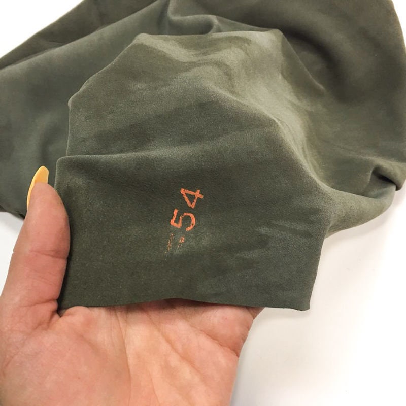 Dark Green Suede Lambskin Thin 0.4mm/1oz / OLIVE NIGHT 345