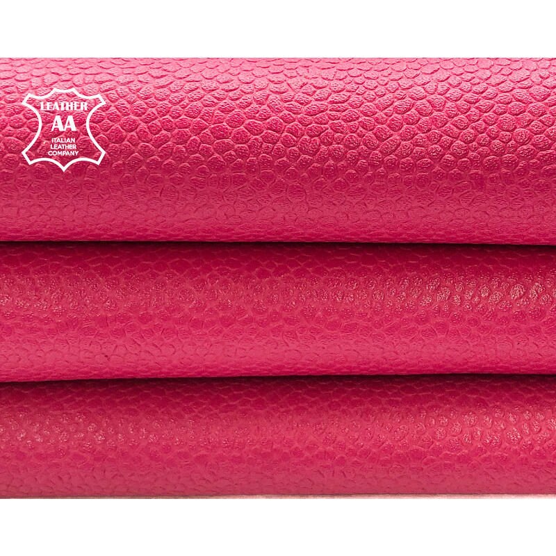 Pink Raspberry Pebbled Lambskin 1.2mm/3oz / PINK SORBET 906