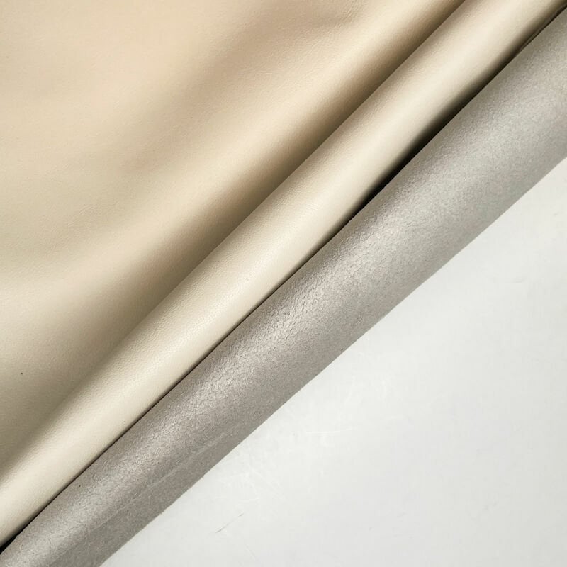 Creamy White Lambskin Leather 0.7mm /1.75oz / TOFU 1112