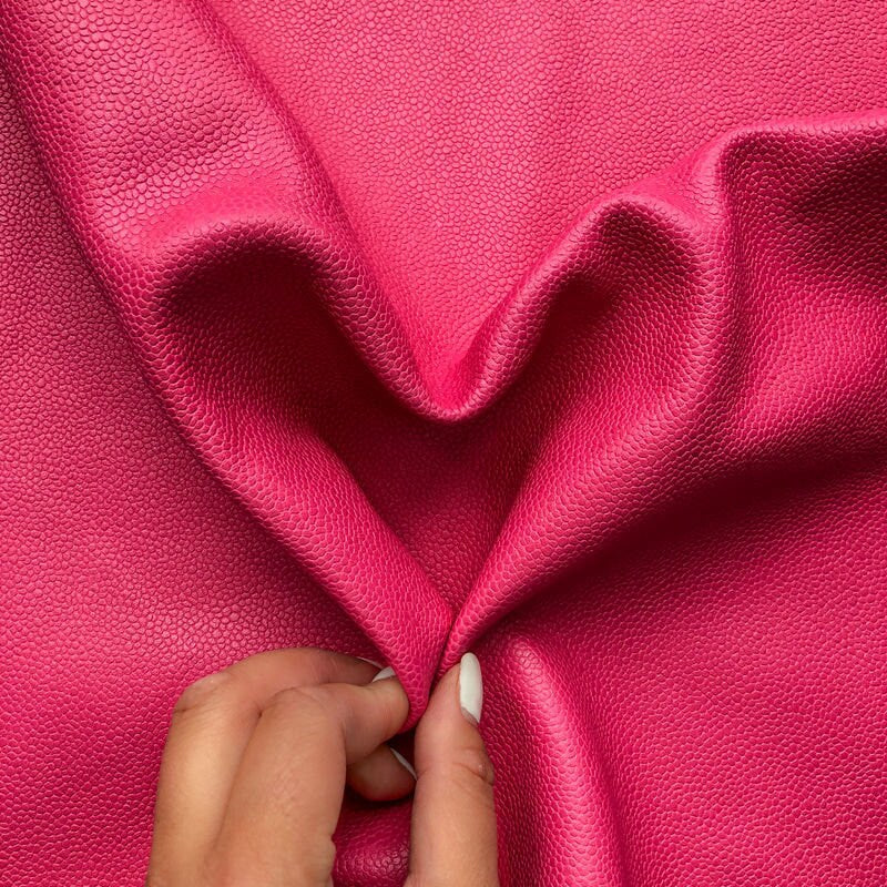 Pink Raspberry Pebbled Lambskin 1.2mm/3oz / PINK SORBET 906