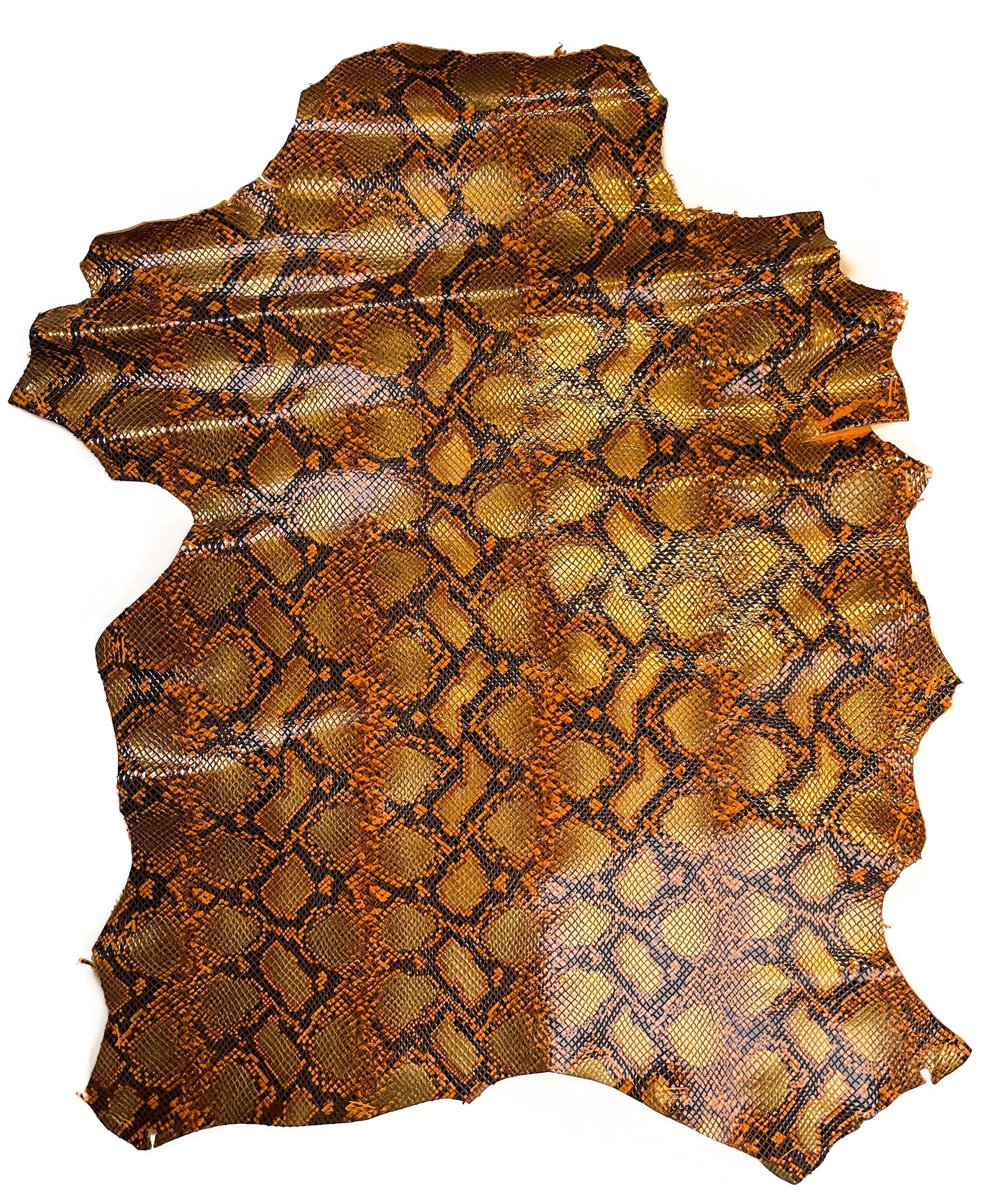Colorful Snakeskin Print Lambskin Leather 0.7-1.2mm/1.75-3oz / SPRING SNAKE MIX 1336