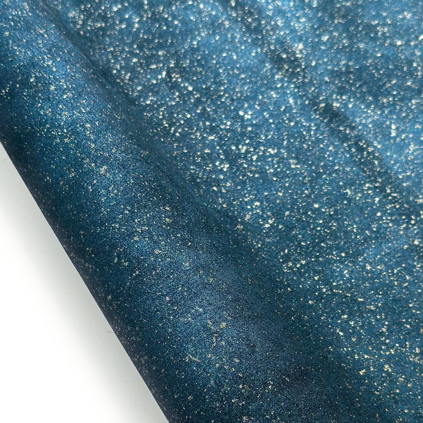 Blue Metallic Lambskin Suede Leather With Silver Shine 1-1.1mm//2.5-2.75oz 1644