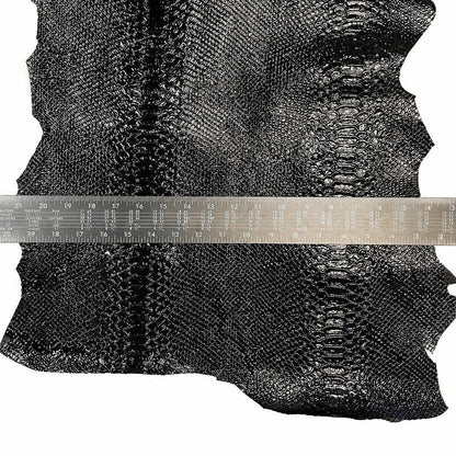 Black Patent Lambskin With Snake Print 1.0mm/2.5oz PATENT SNAKE 1036