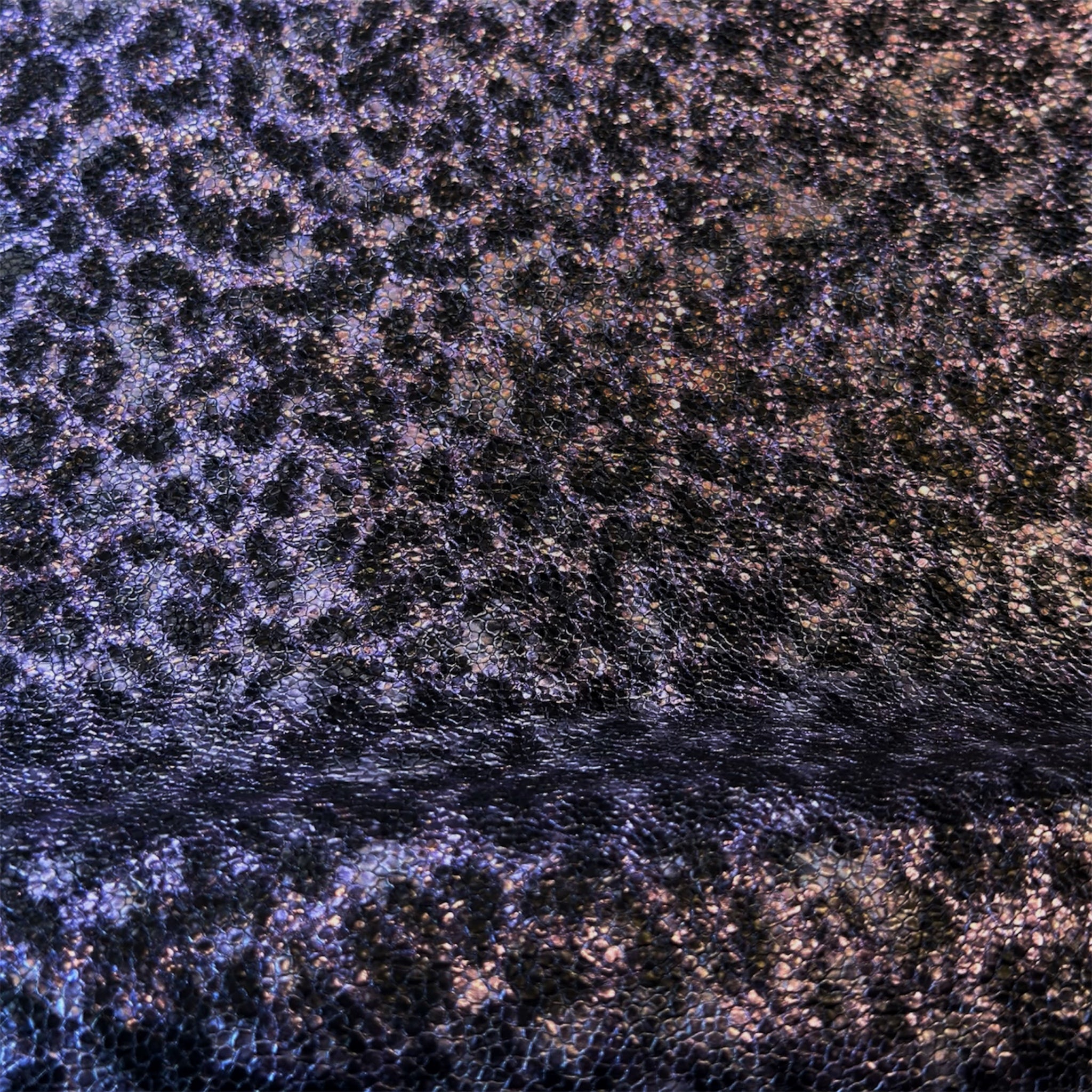 Violet Lambskin With Leopard Print Thick 1-1.1mm/2.5-2.75oz Violet Leopard 1583