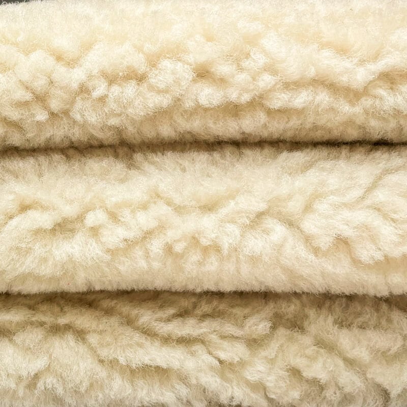 Italian Lambskin Shearling Hides Warm Double Sided Shearling CREAM SHEARLING 1062 1.4mm / 3.5oz