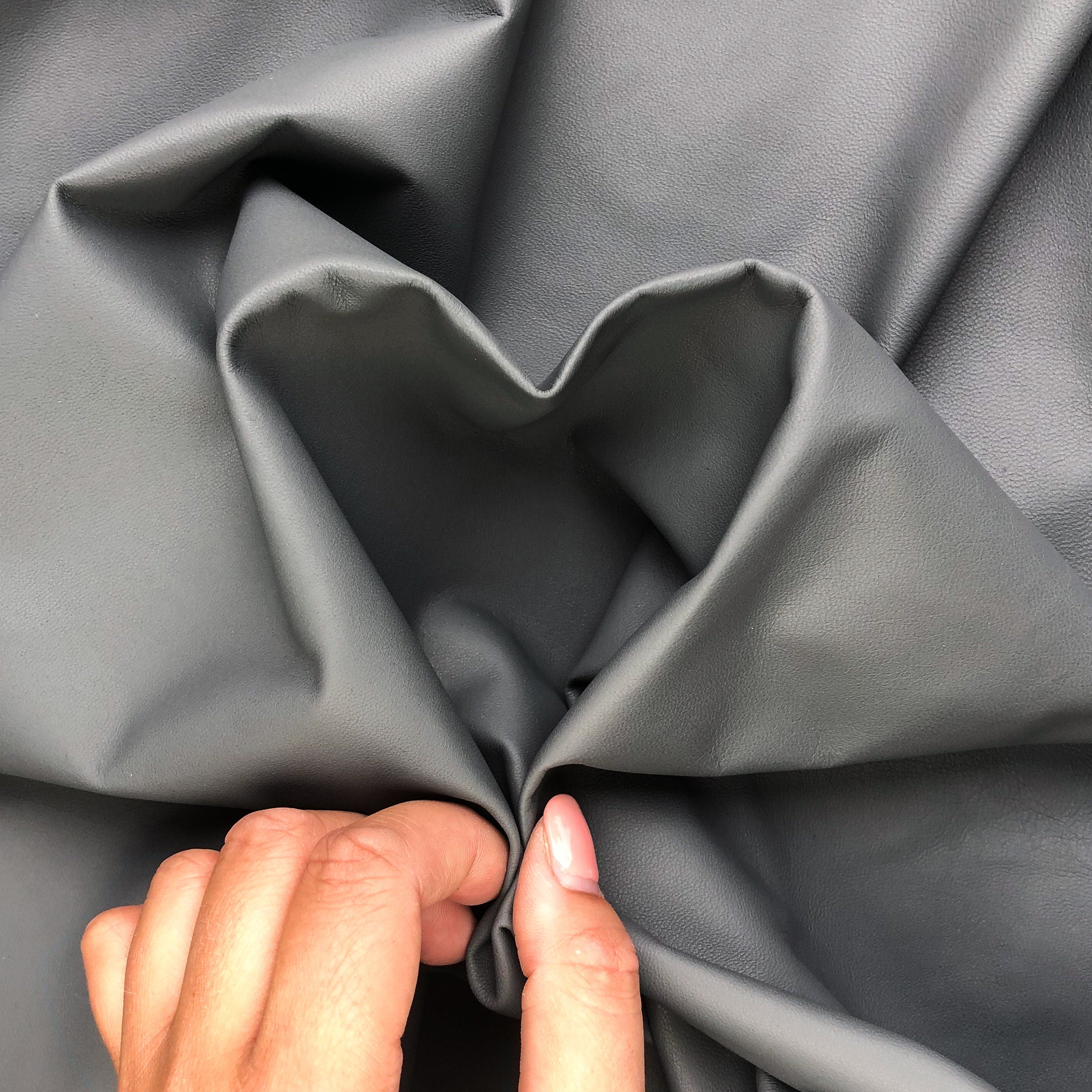 Gray Matte Lambskin 0.5mm/1.25oz Thin  / MATTE GRAY 564