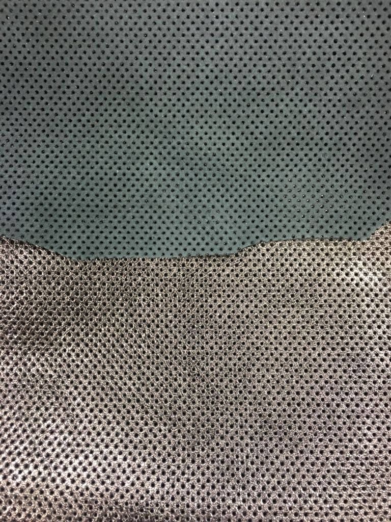 Bronze Metallic Perforated Lambskin 0.9mm/2.25oz / DARK BRONZE 545