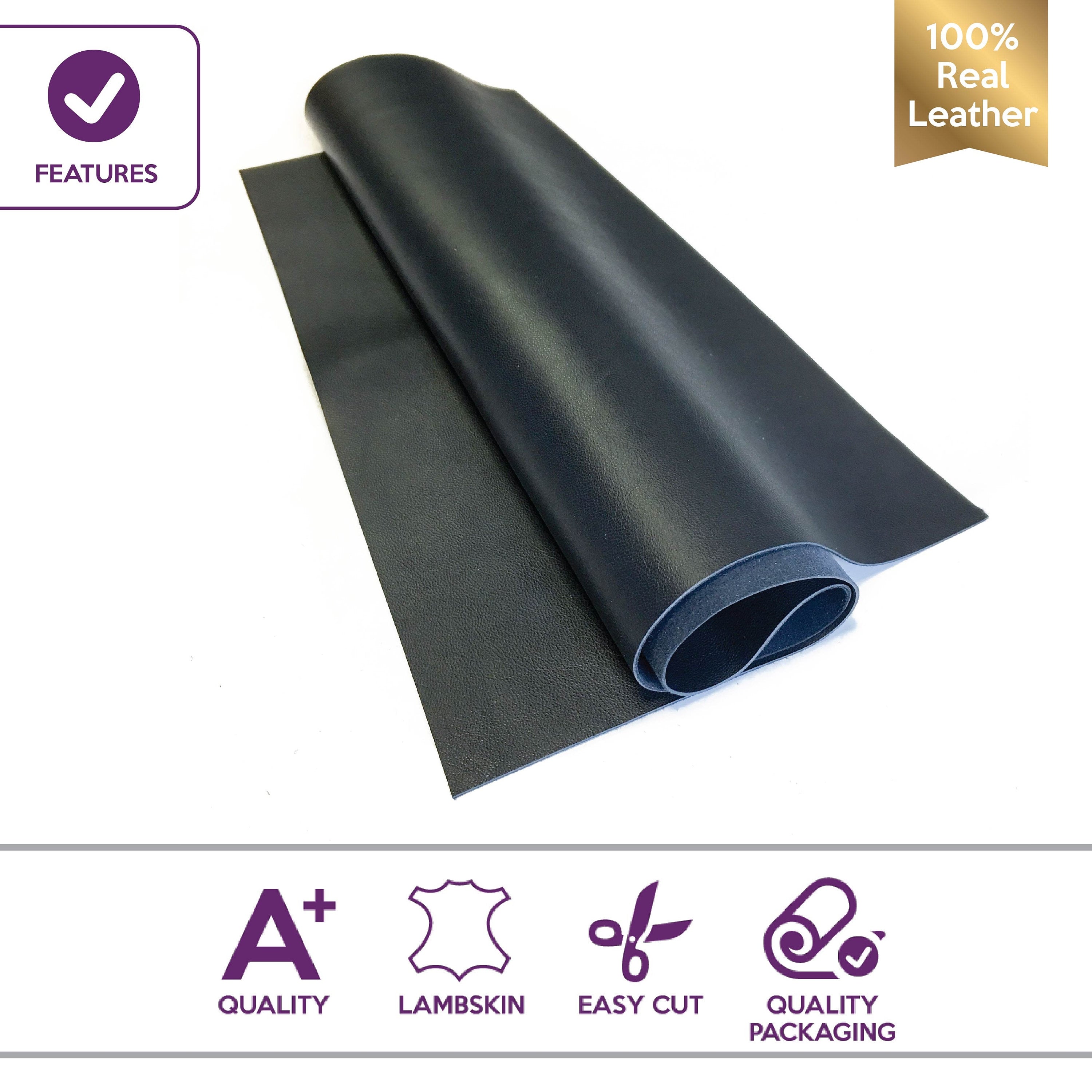 Thin Dark Blue  Lambskin Sheets Thin 0.6mm/1.5oz / ARONIA 796