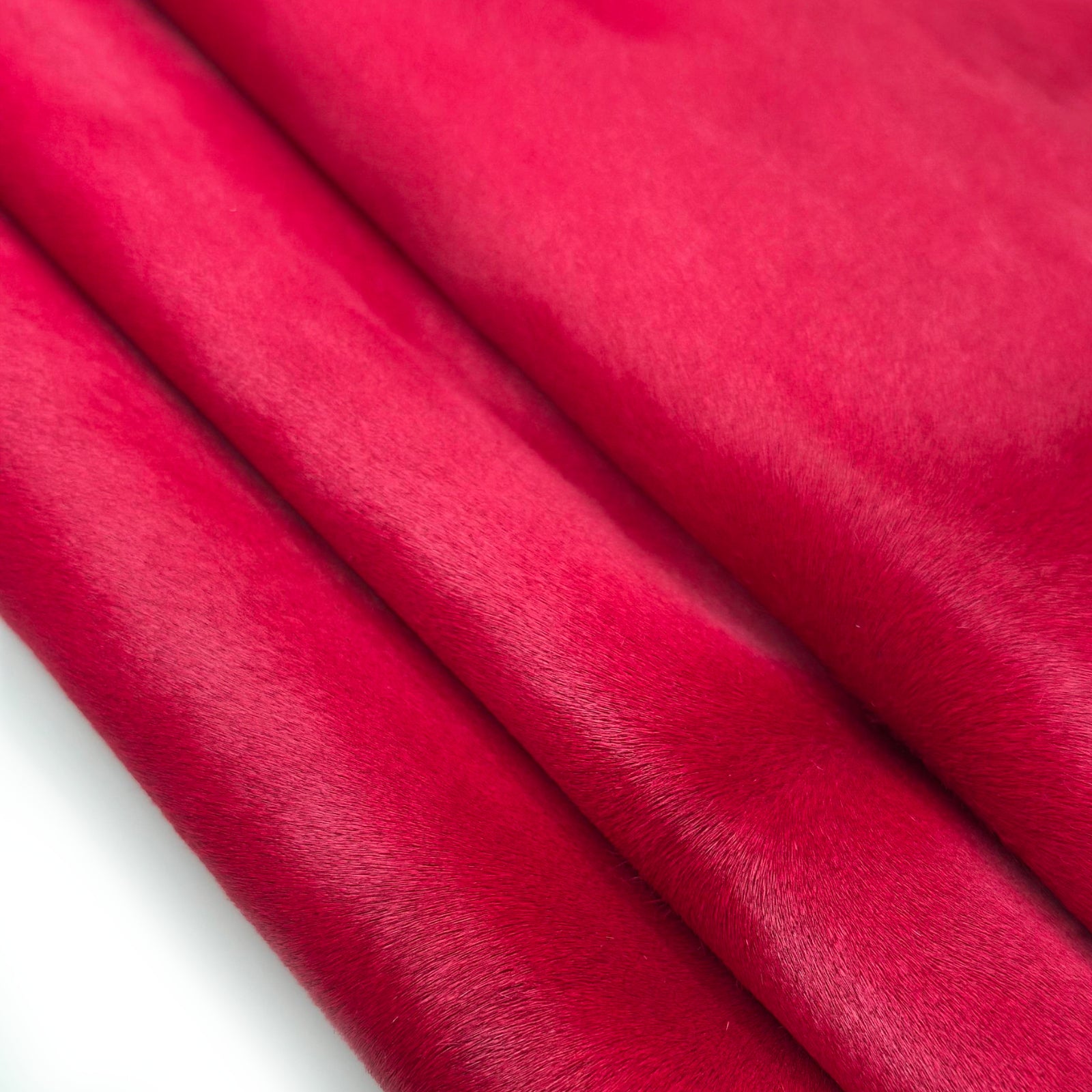 Pink Fuchsia Real Pony Leather Hair On Fur 1 - 1.1mm // 2.5 - 2.75oz FUCHSIA PONY 1590