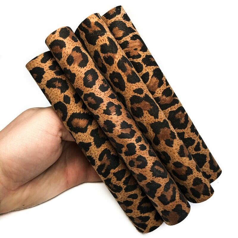 Leopard Print Lambskin Sheets 0.8 mm/2oz / HAPPY LEOPARD 1031
