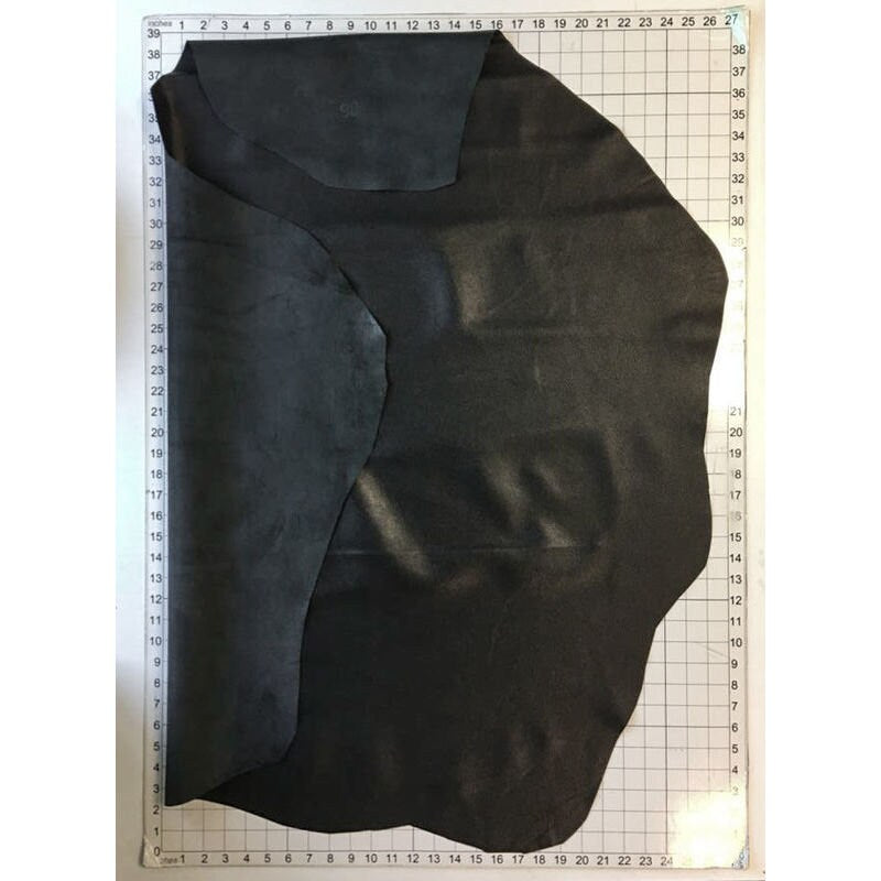 Textured Black Lambskin Leather 2oz/0.8mm / BUMPY BLACK 846