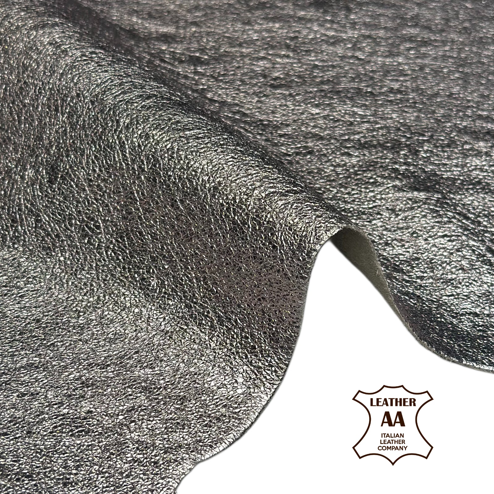 Metallic Silver With Rose Lambskin Leather 0.9–1.1 mm (2.25-2.75oz) SHINE 1704