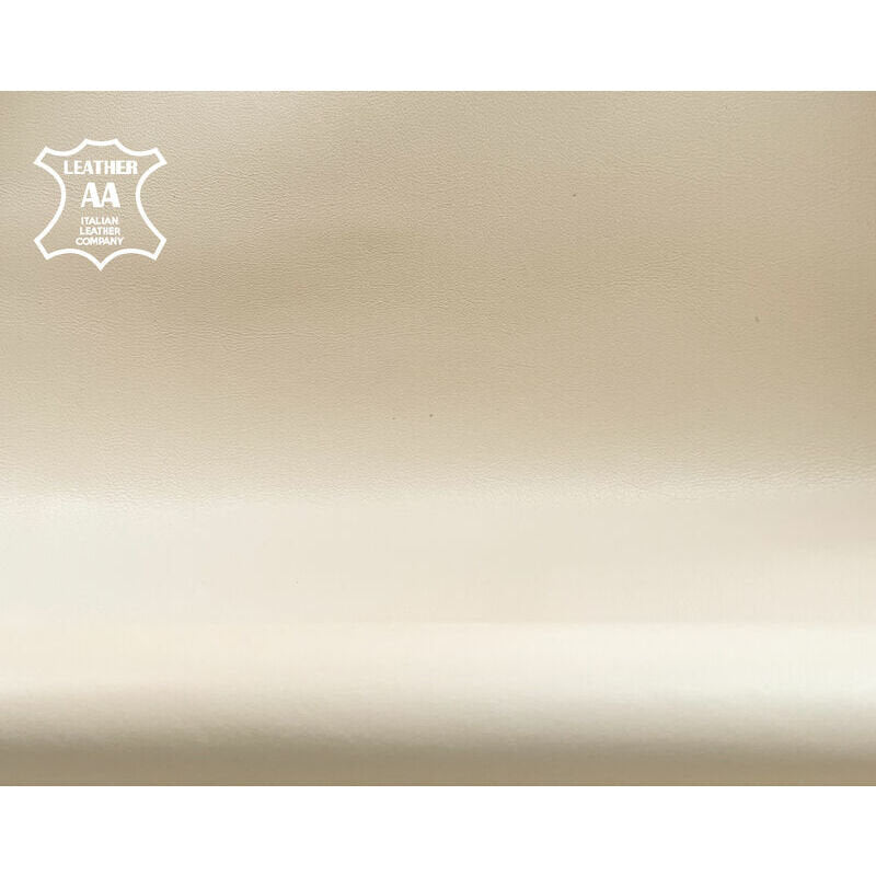 Creamy White Lambskin Leather 0.7mm /1.75oz / TOFU 1112
