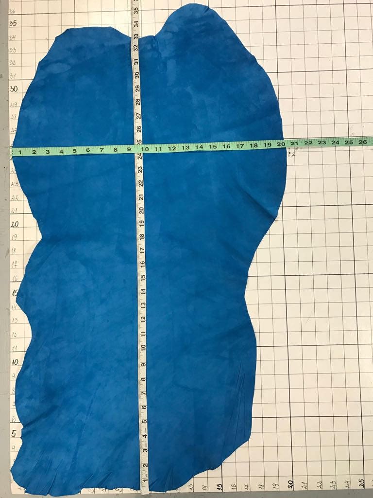 Turquoise Suede Velour Lambskin Leather 1mm/2.5oz BLUEJAY 507