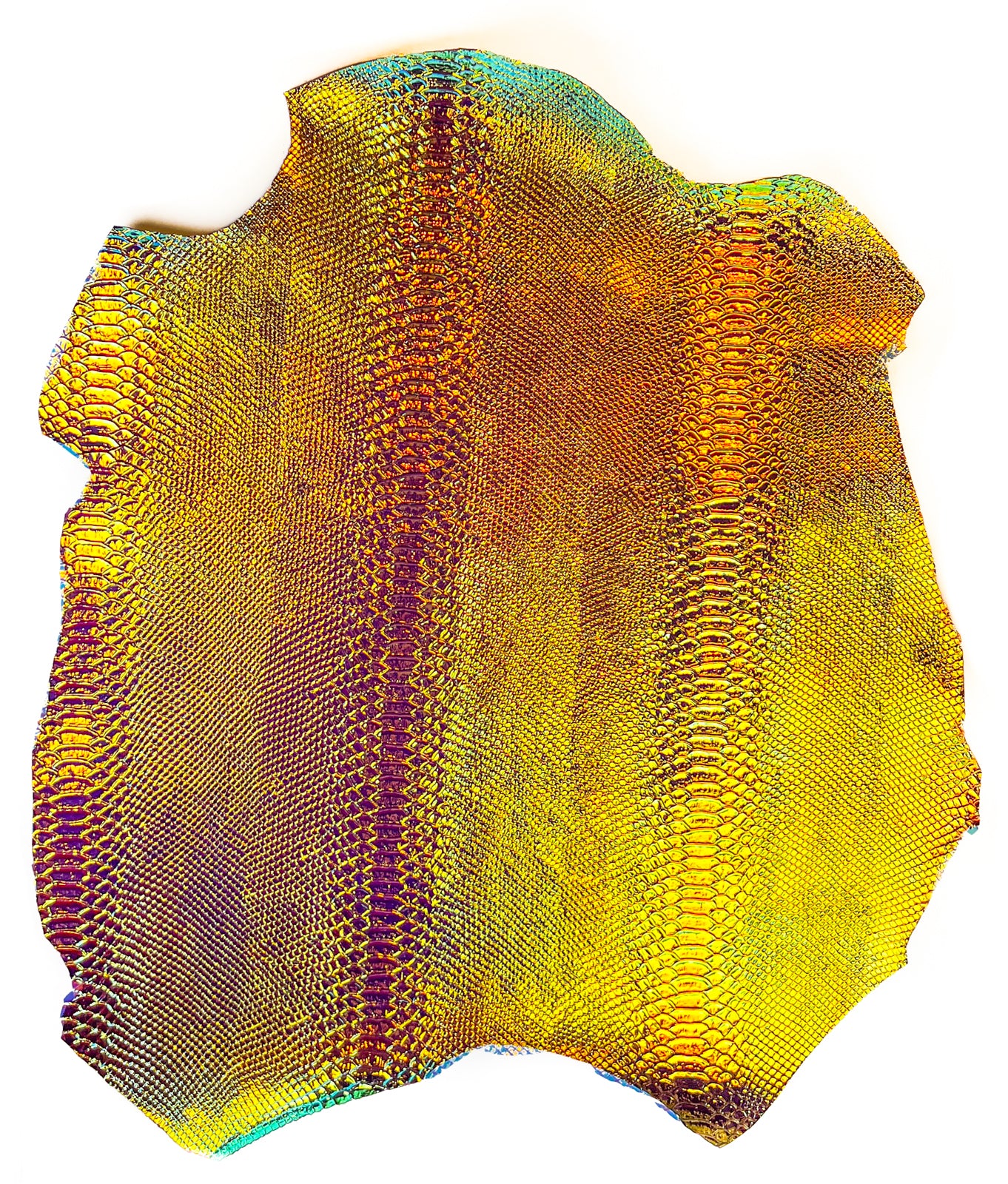 Holographic Lambskin With Snake Print 0.7mm/1.75oz Pink HOLO SNAKE 1459