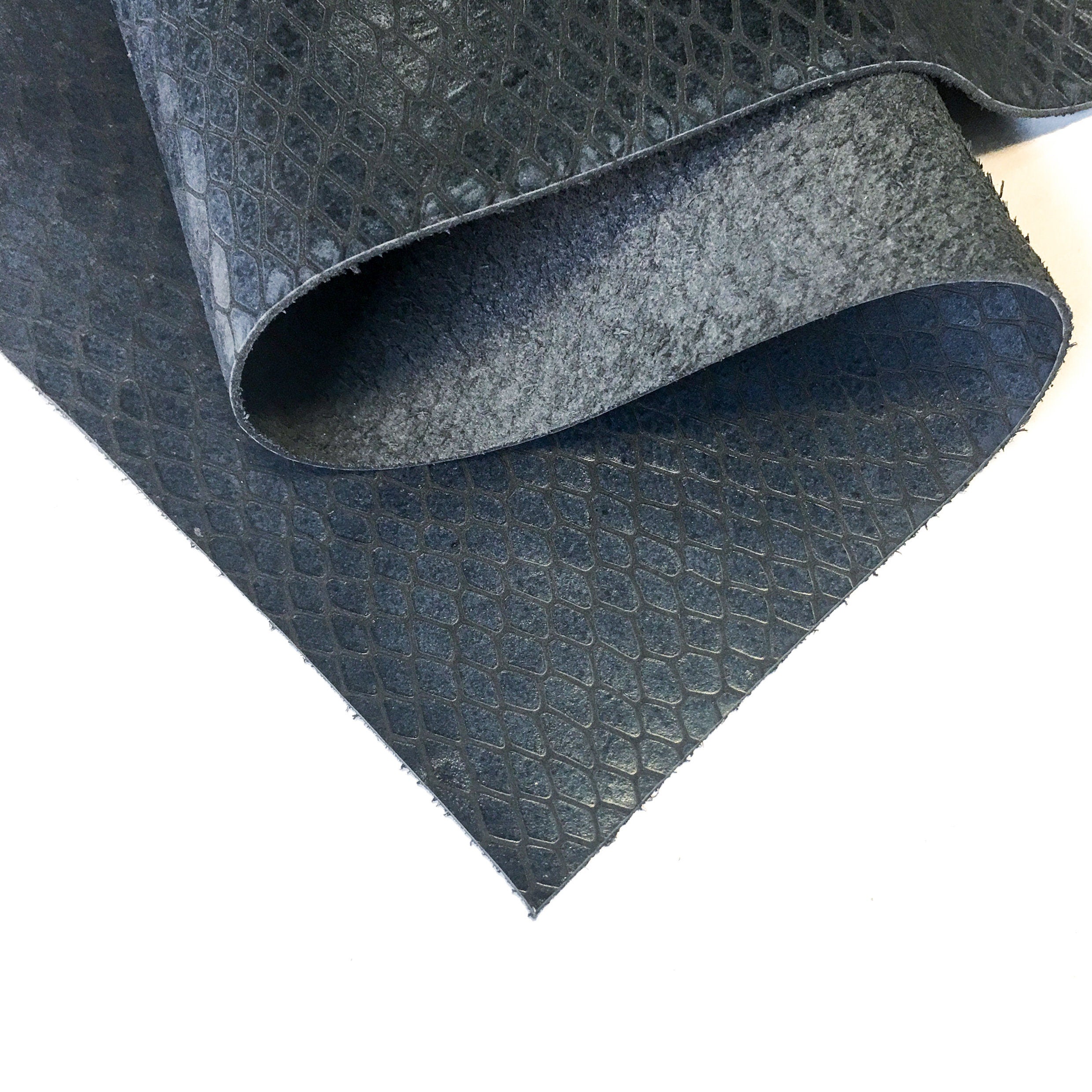 Dark Blue Calfskin Sheets With Print 2.75oz/1.1mm / INDIAN SNAKE 715