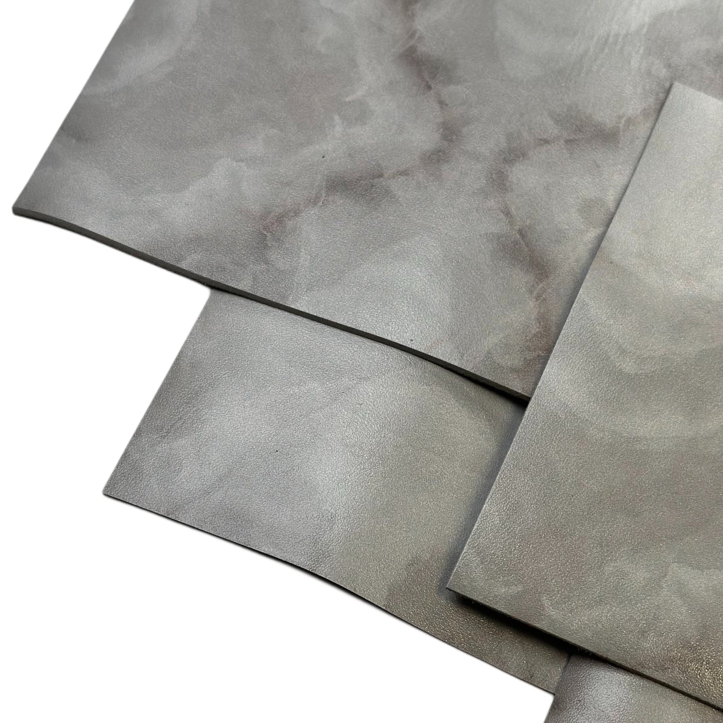 Gray Marble Print Calf Leather Sheets 1.6mm//4oz Marmor 1667