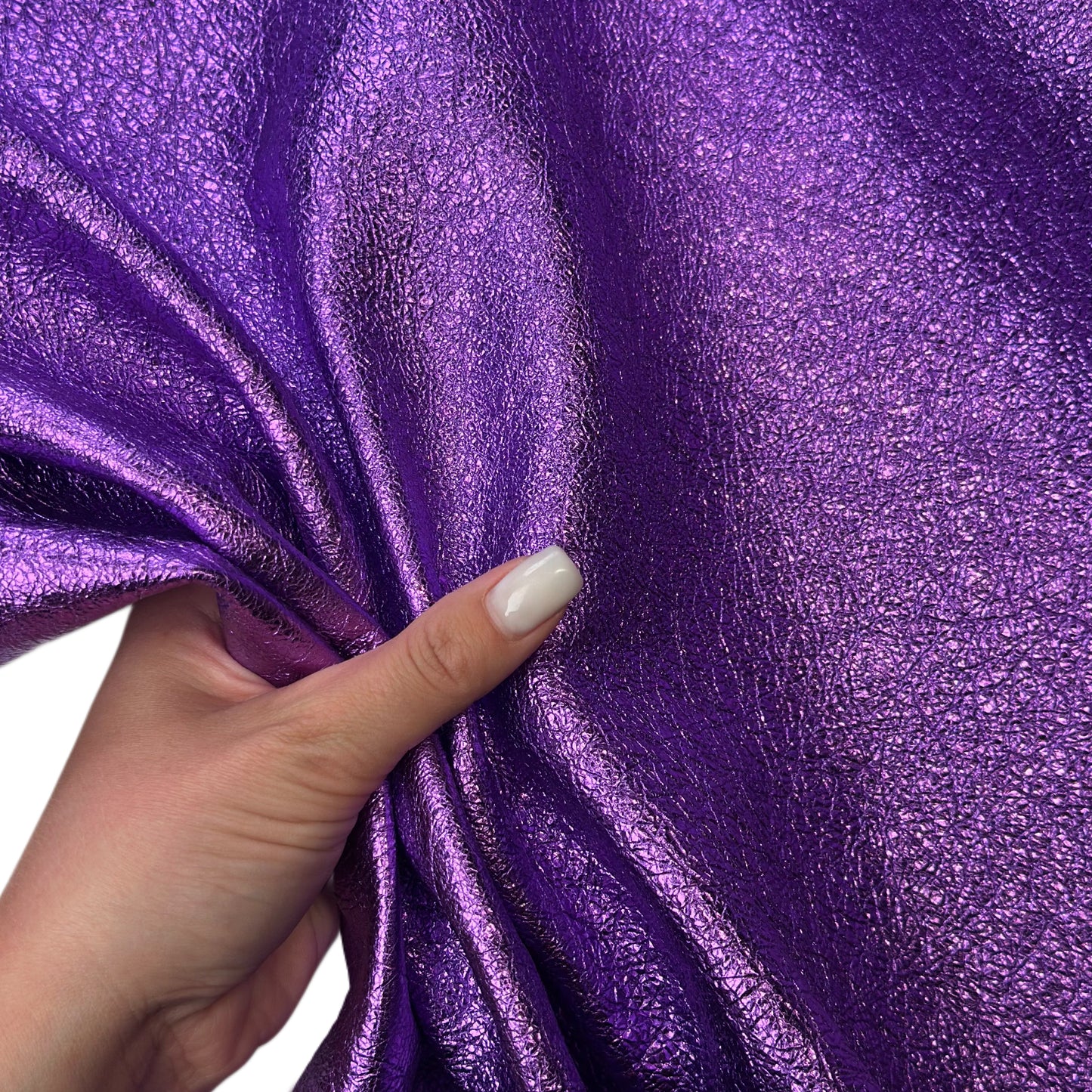 Metallic Violet Crunchy Lambskin Leather 1mm// 2.5oz CRUNCHY 1669