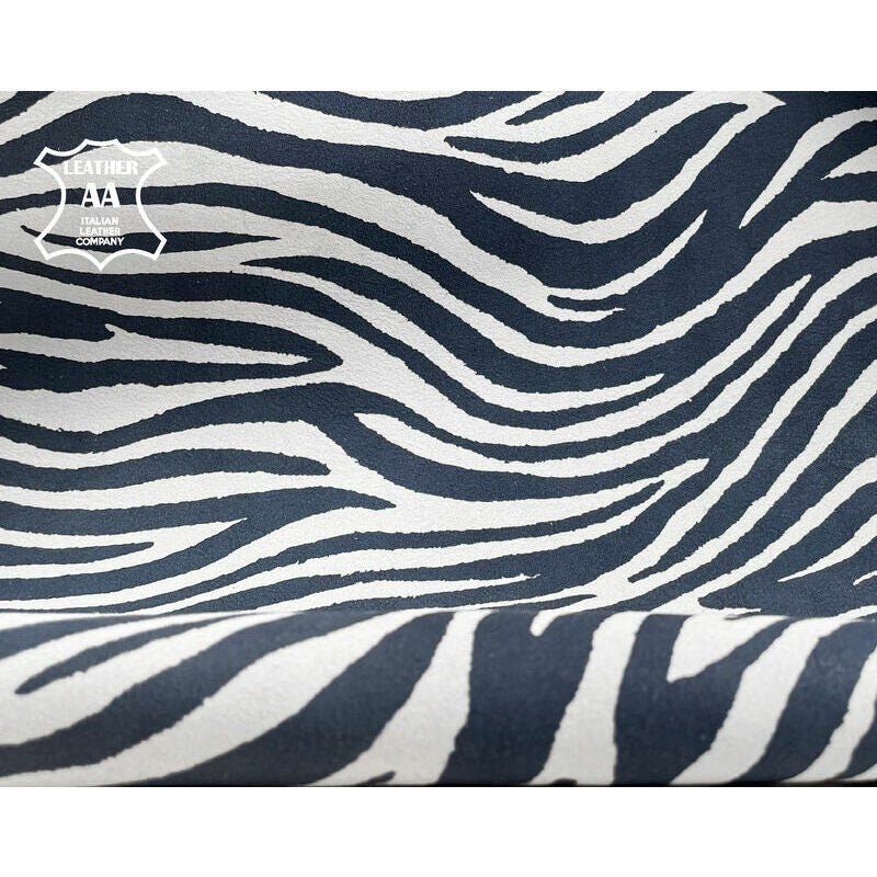 Soft Zebra Print Lambskin 1.1mm/2.75oz WASHED ZEBRA 1188