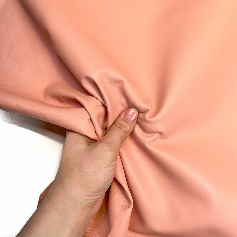 Pink Beige Lambskin Leather Thin 0.5mm/1.25 oz / PEACH BEIGE 1314