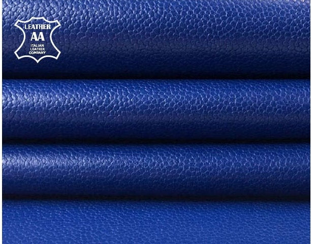 Dark Blue Pebbled Lambskin Leather 1.0mm/2.5oz/1.0mm / TEXTURED SODALITE 842