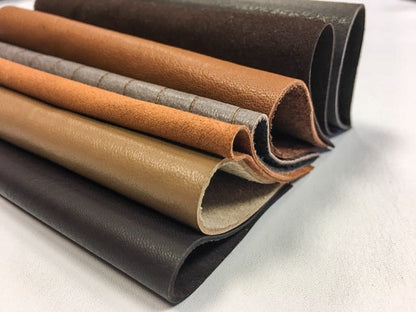 4 or 8 pcs Of Brown Shades 5x5in Genuine Leather Scraps