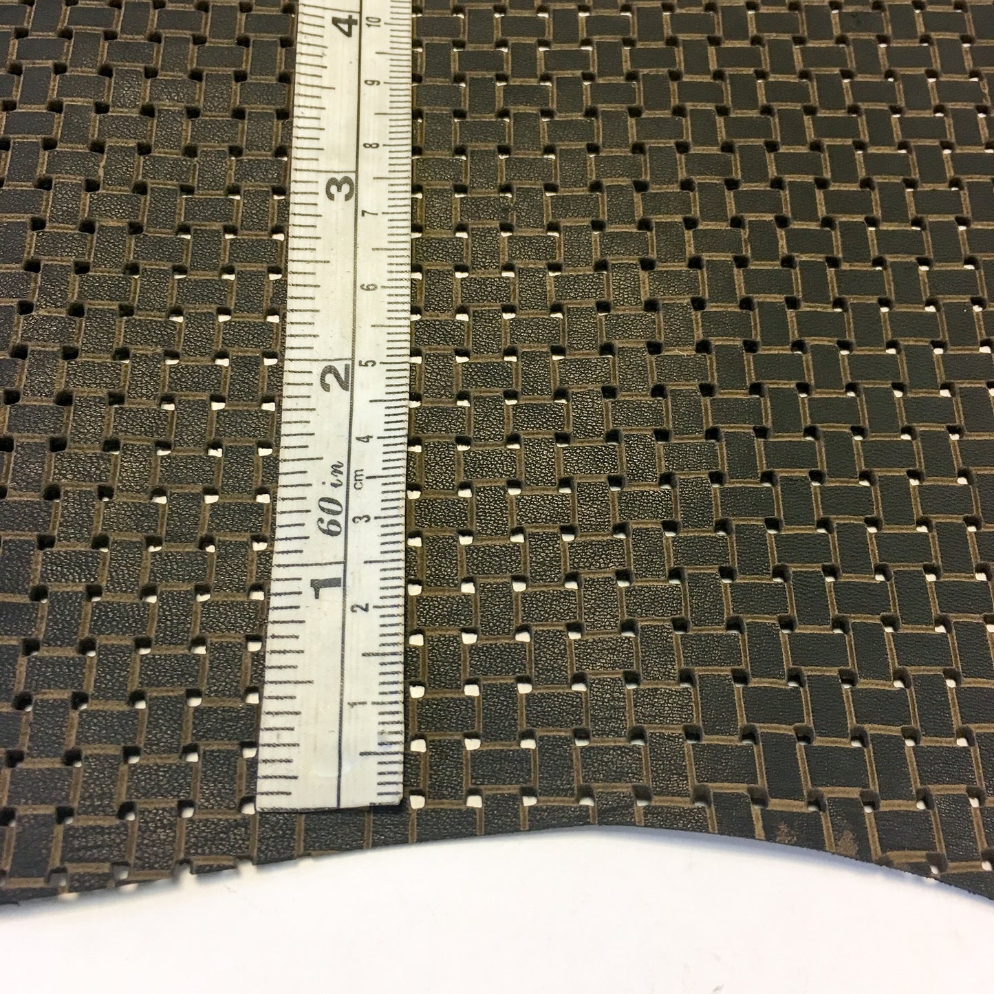 Brown Wickerwork Print Lambskin Sheets 0.8-1.0 mm / 2-2.5 oz.