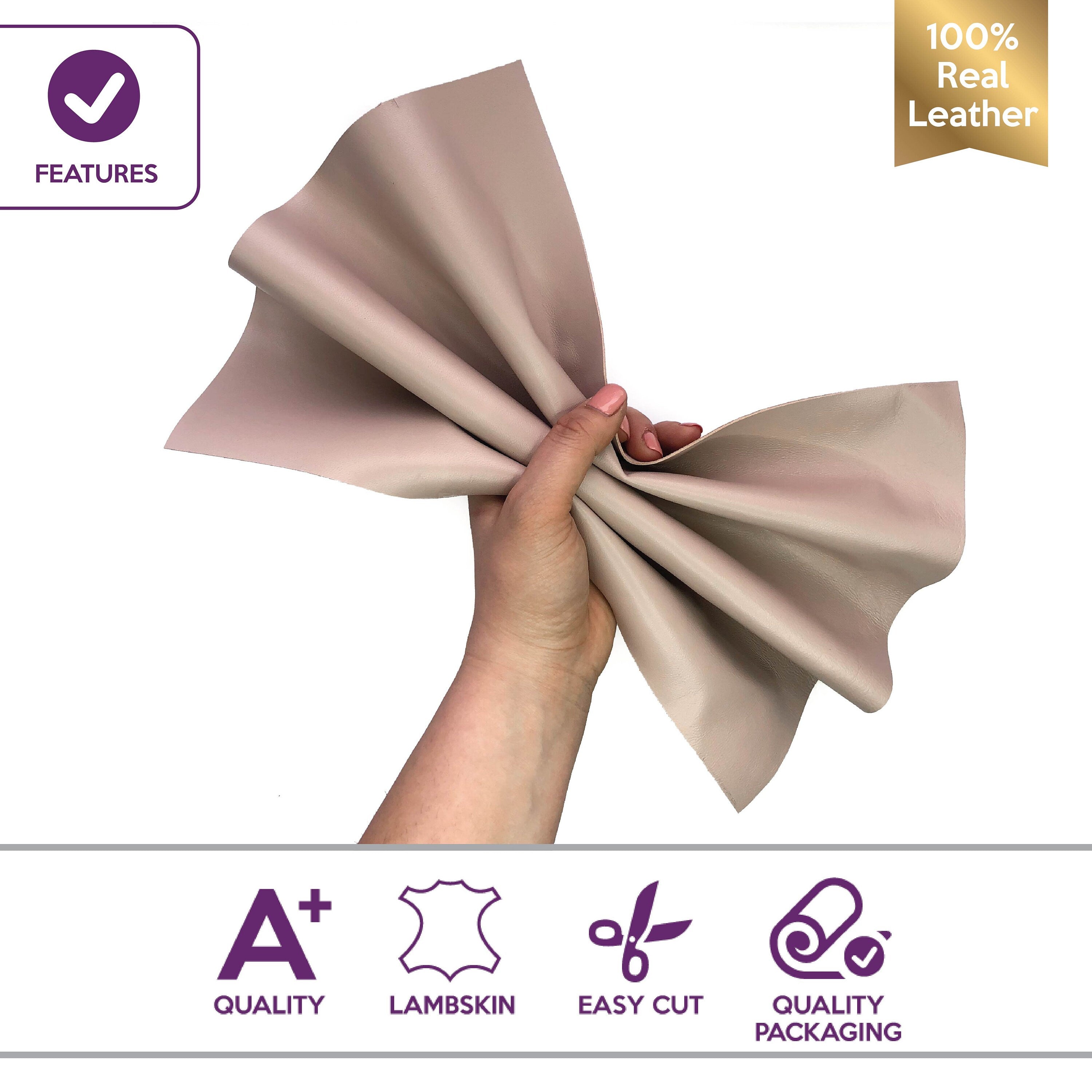 Beige Pink Lambskin Sheets 1.75oz/0.7 mm / DUSTY ROSE 644